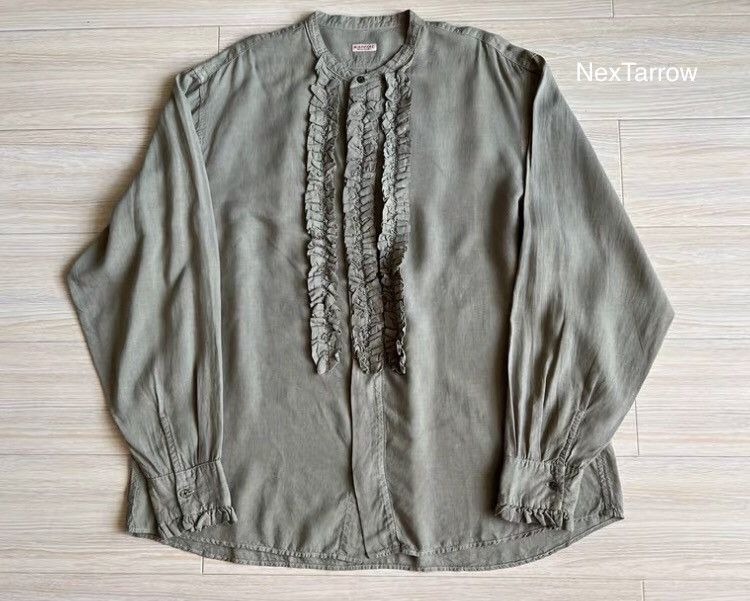 Kapital KAPITAL Hirata Kazuhiro pleated lotus leaf lace shirt Size US XL / EU 56 / 4 - 2 Thumbnail