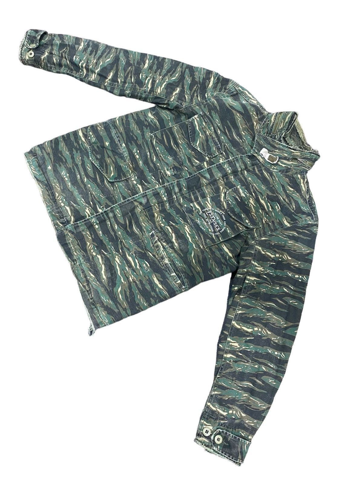 Japanese Brand × Vintage SEVENSENSE Revolution Tiger Stripe Zipper Jacket Size US S / EU 44-46 / 1 - 6 Thumbnail