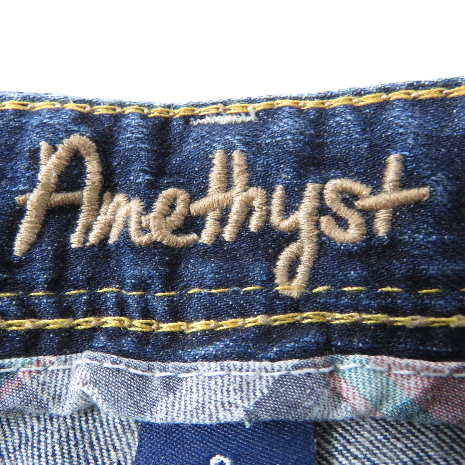 Vintage Amethyst Y2k Low Rise Flared Jeans Waist 30" Bling Sequin Size 30" / US 8 / IT 44 - 8 Thumbnail