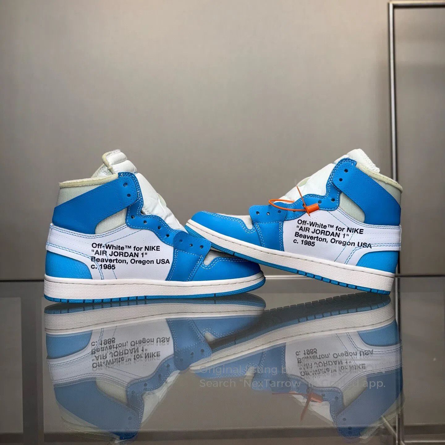 Nike Nike AJ1 Ow North Carolina Blue Size US 7.5 / EU 40-41 - 6 Thumbnail