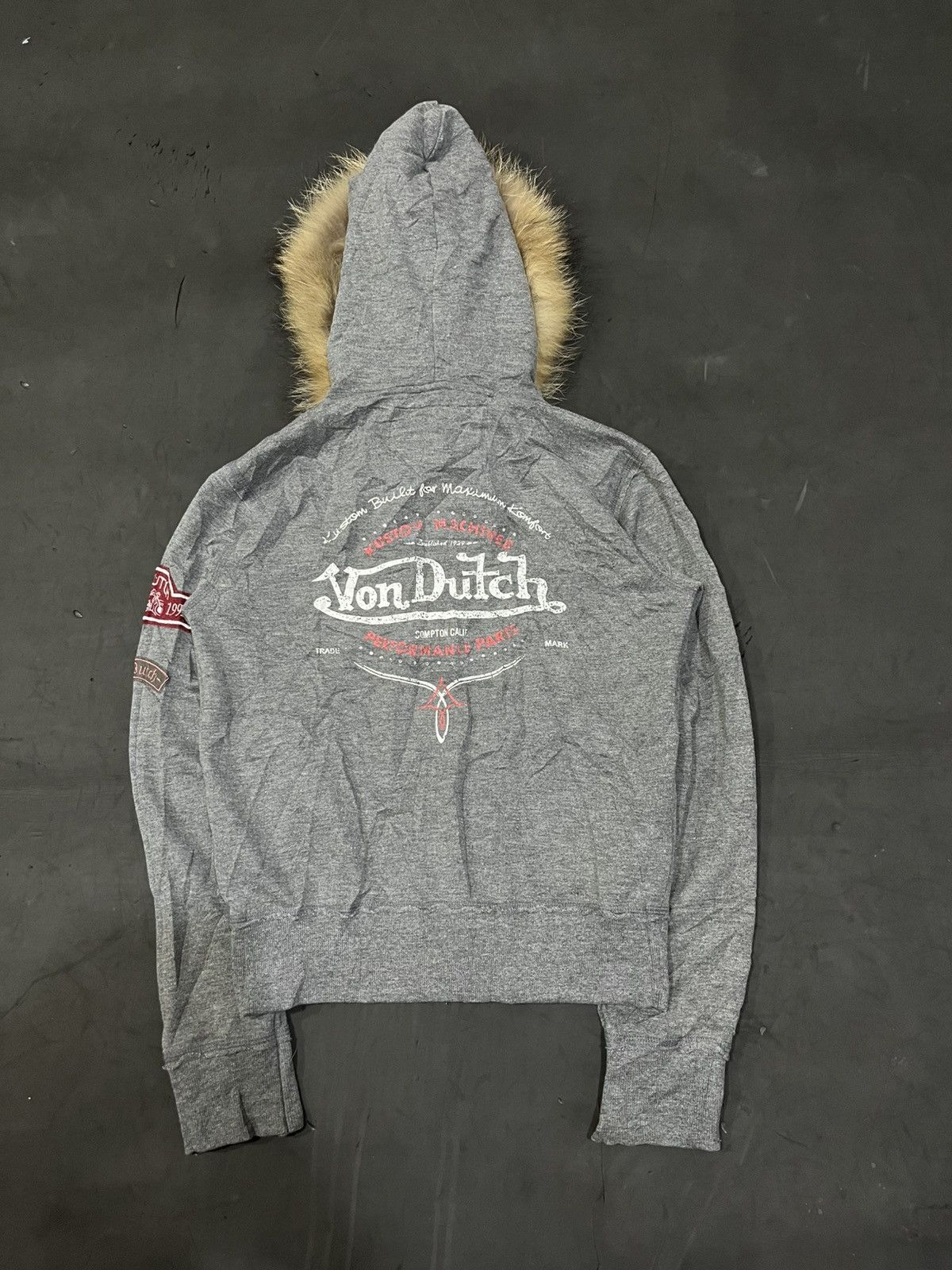 Japanese Brand Von dutch fur hoodie ifsixwaanine Lgb styled Size US S / EU 44-46 / 1 - 2 Thumbnail