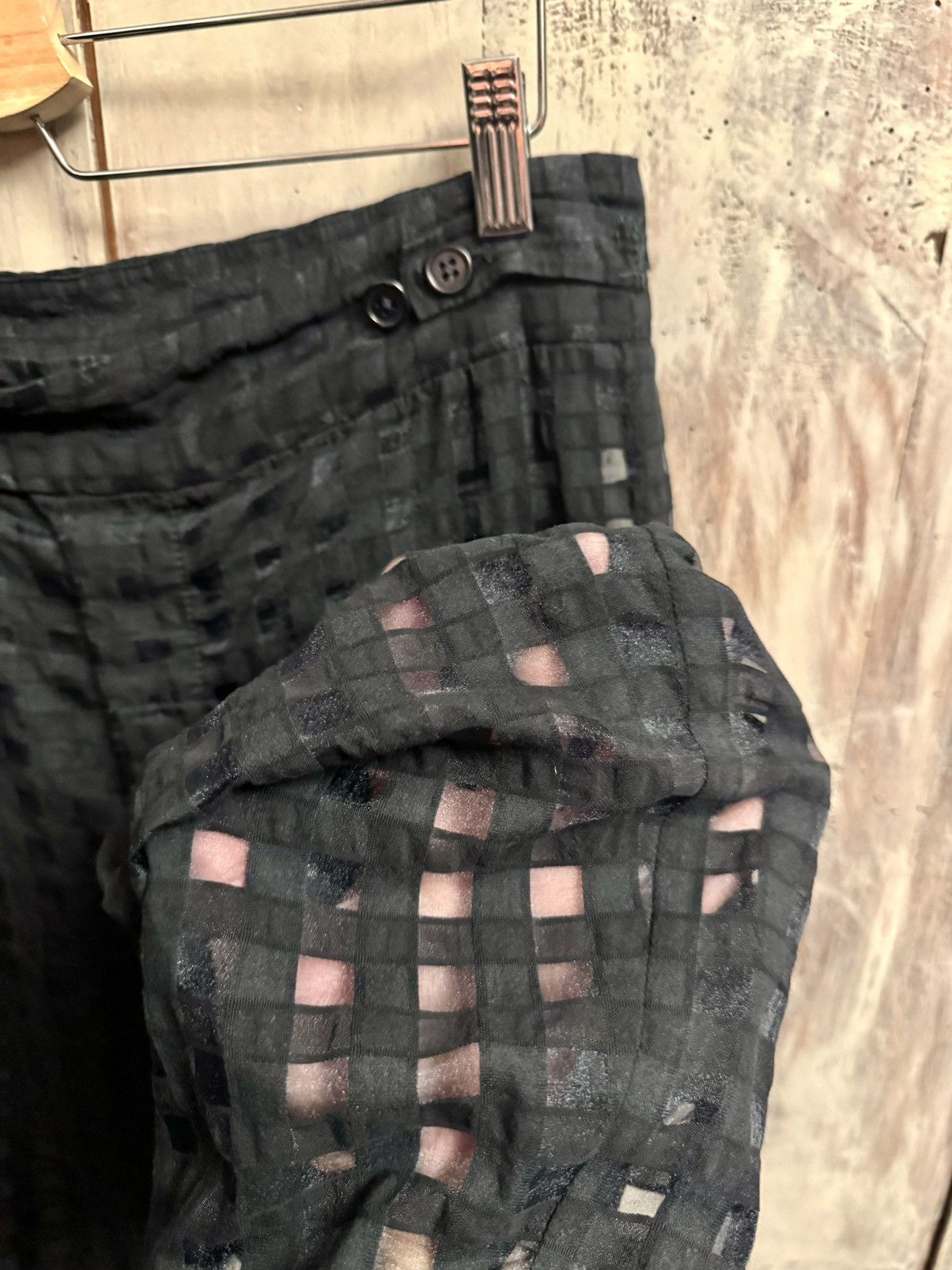 Ann Demeulemeester ann demeulemeester ss16 runway organza check pants S men Size US 29 - 6 Thumbnail