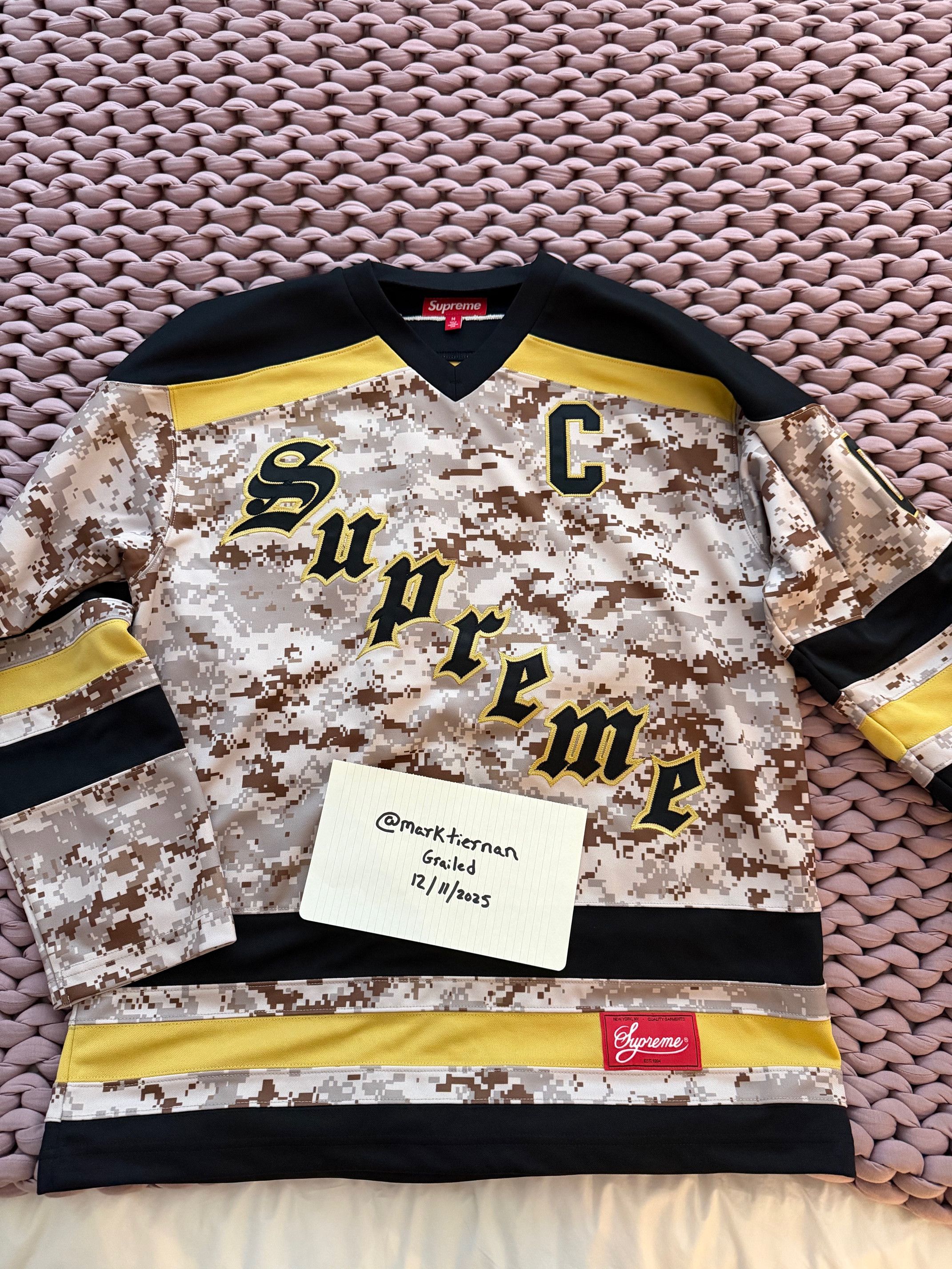 Supreme Supreme Camo Hockey Jersey - Size Medium Size US M / EU 48-50 / 2 - 1 Thumbnail