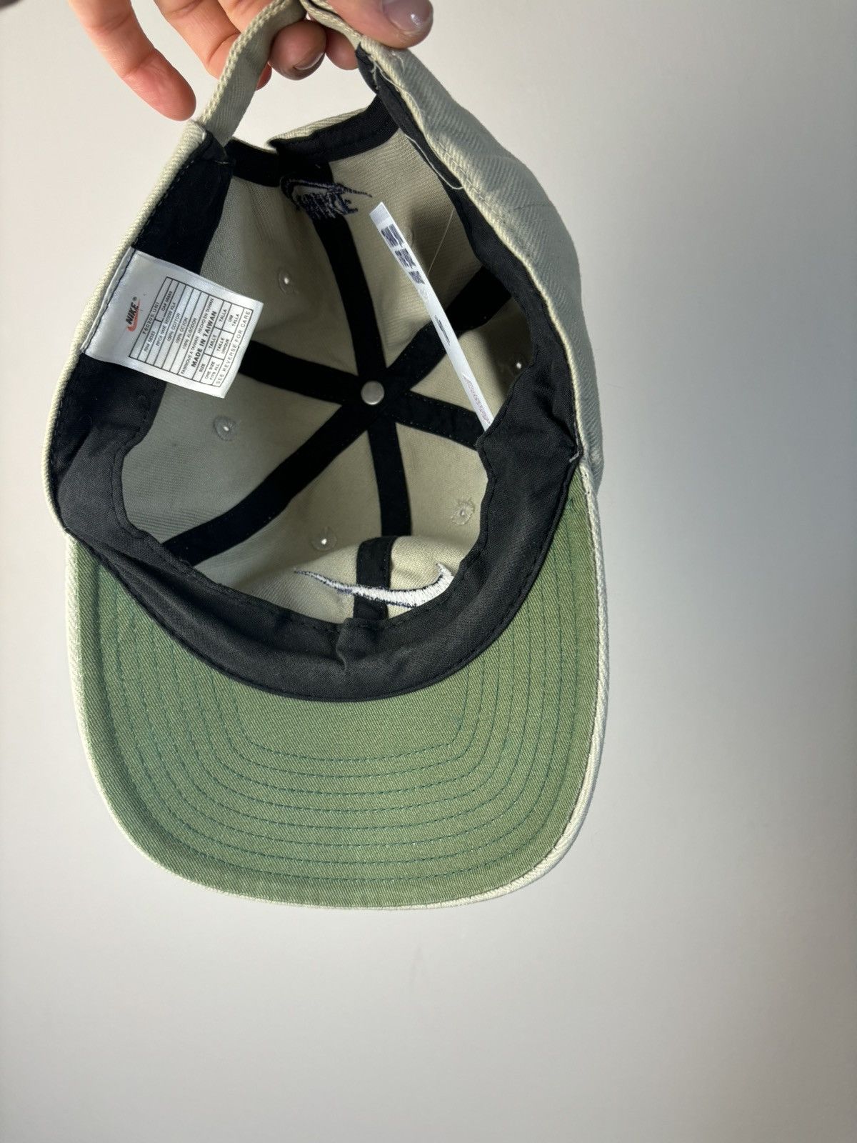 Nike Vintage 90s tan nike strap back hat purple swoosh Size ONE SIZE - 9 Thumbnail