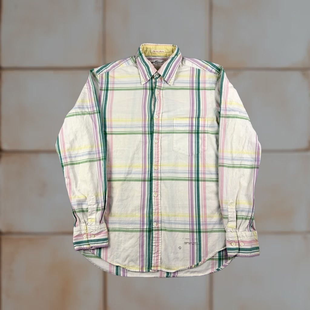 Gant GANT Rugger Shirt Mens Small India Madras Plaid Cotton Long Sleeve Casual Shirt Size US S / EU 44-46 / 1 - 1 Thumbnail
