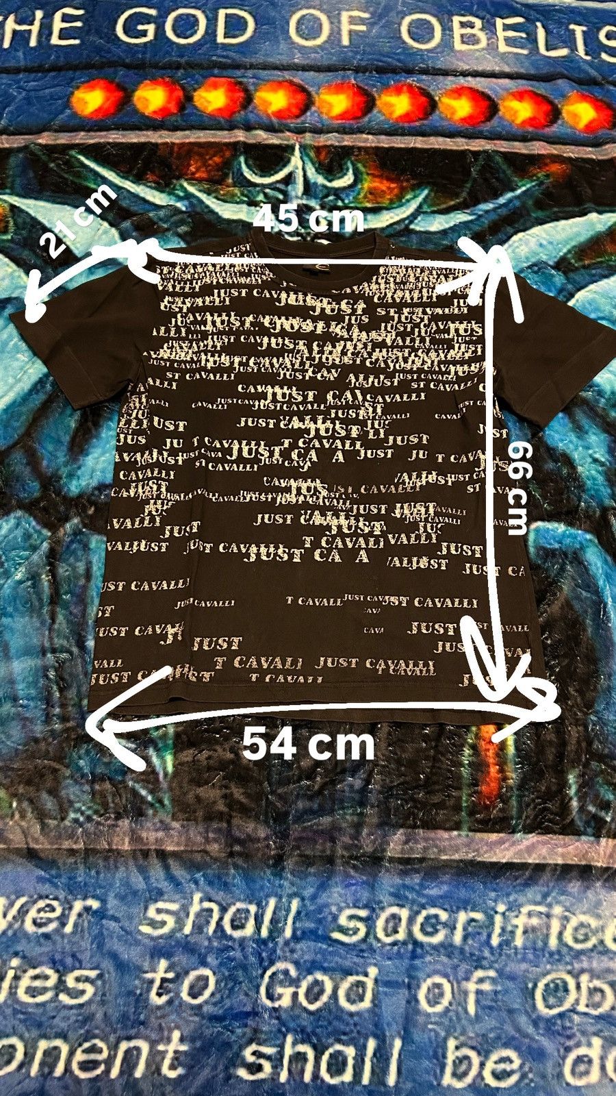 Just Cavalli Just cavalli monogram logo tee Size US L / EU 52-54 / 3 - 6 Thumbnail