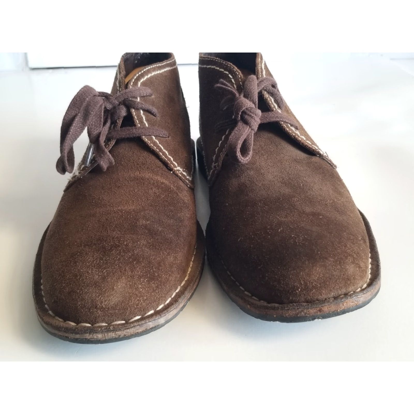 John Varvatos John Varvatos Chukka Boots Brown Suede Leather Men's Lace Up Size 10 Leather Upper Rubber Outsole Leather Lining Lace Up Boots Mens Brown Chukka Shoes Size US 10 / EU 43 - 6 Thumbnail