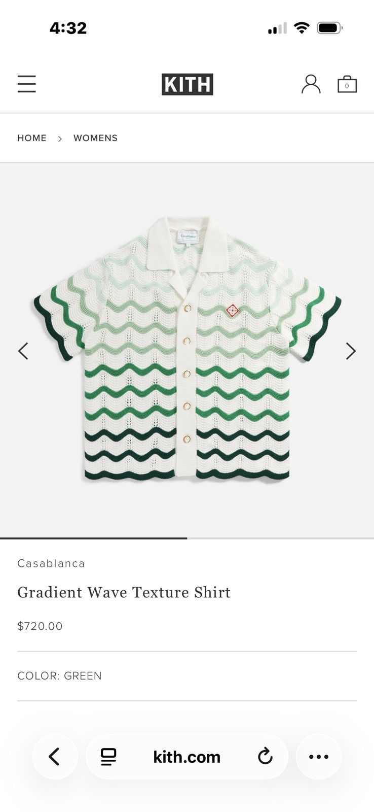 Casablanca Casablanca Gradient Wave Texture Shirt Size US S / EU 44-46 / 1 - 7 Thumbnail