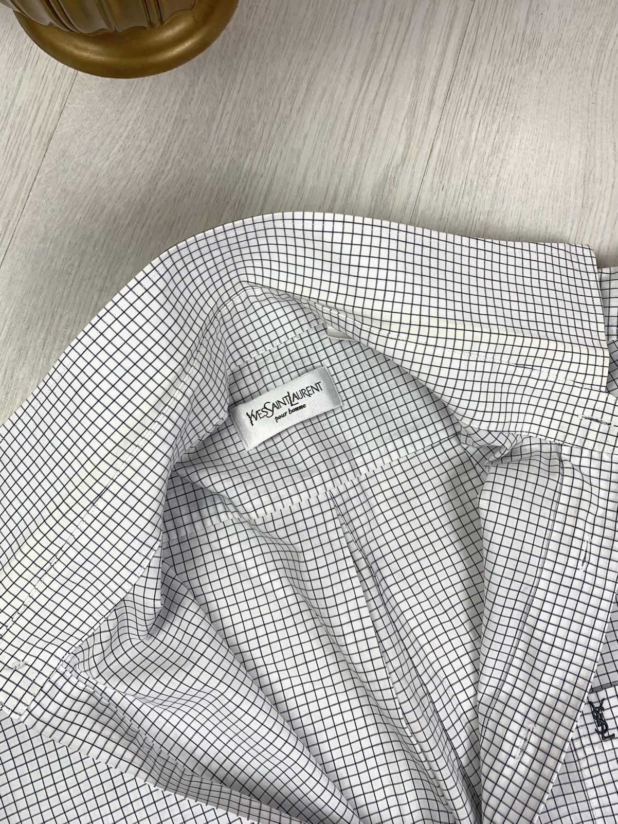 Yves Saint Laurent Yves Saint Laurent Vintage YSL Button Shirt Size L-XL Size US XL / EU 56 / 4 - 7 Thumbnail