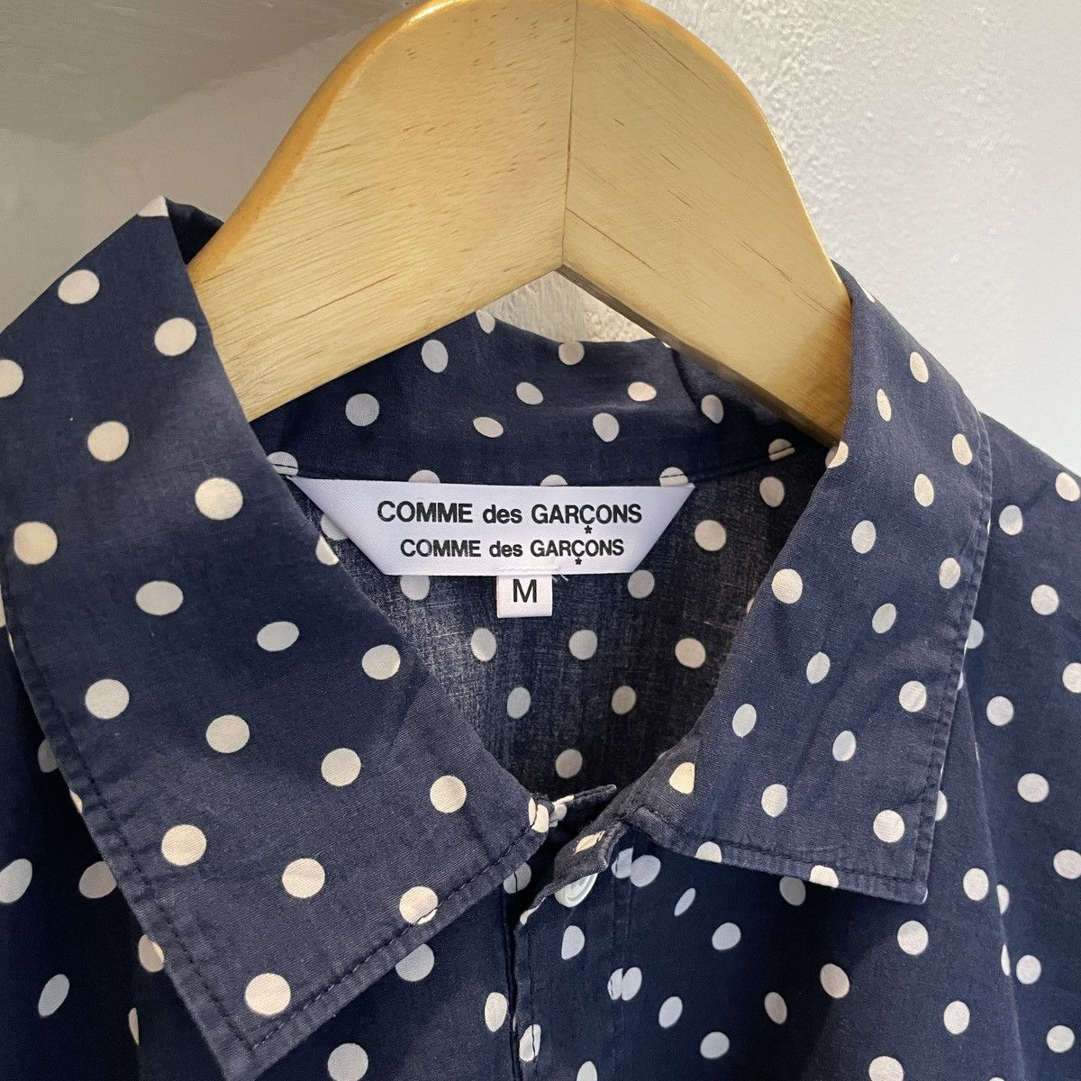 Comme des Garcons Comme Des Garcons half button polka shirt Size US M / EU 48-50 / 2 - 6 Thumbnail