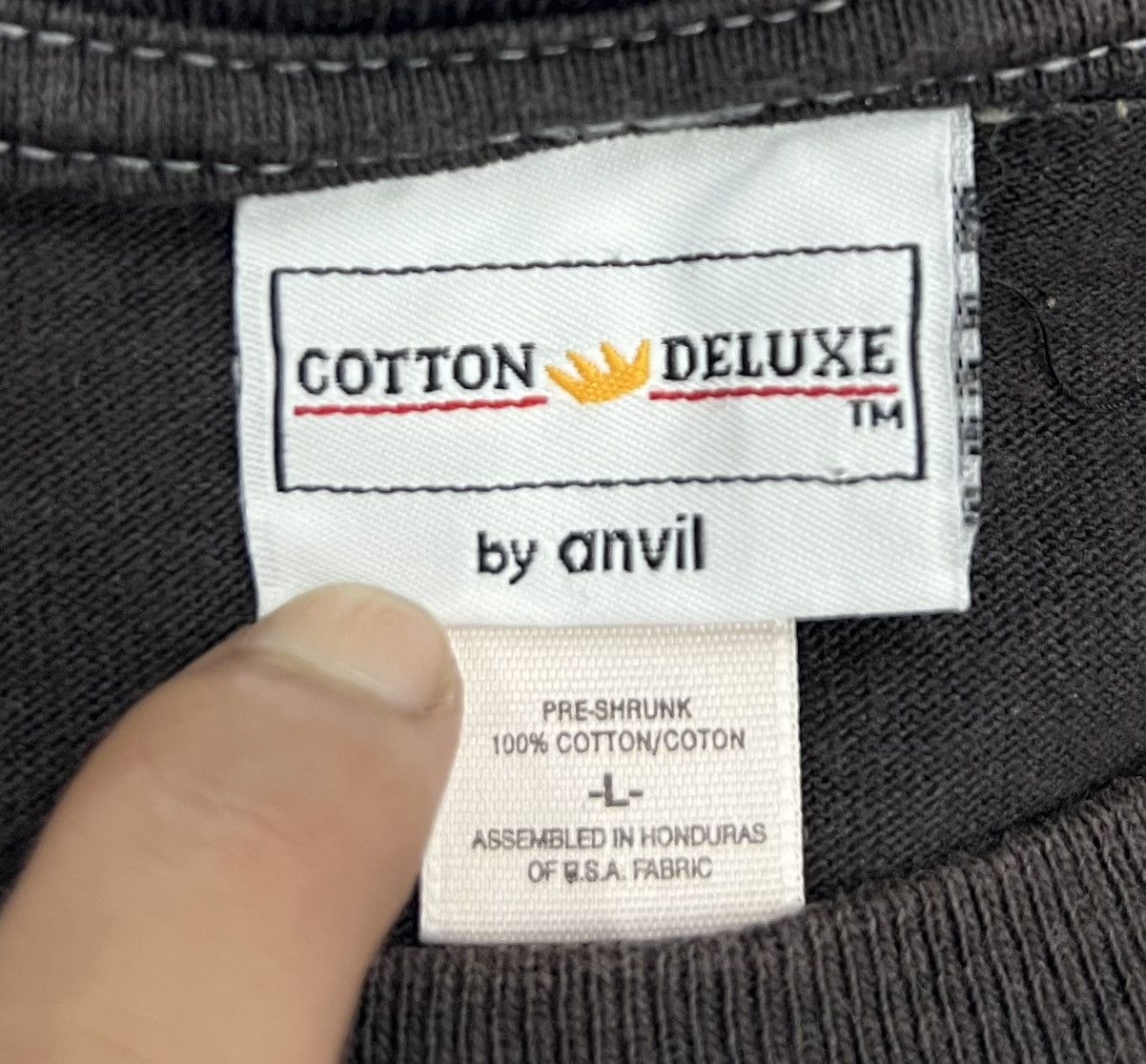 Anvil × Vintage 🔥grailsale🔥 COTTON DELUXE BY ANVIL SHIRT Size US M / EU 48-50 / 2 - 7 Thumbnail