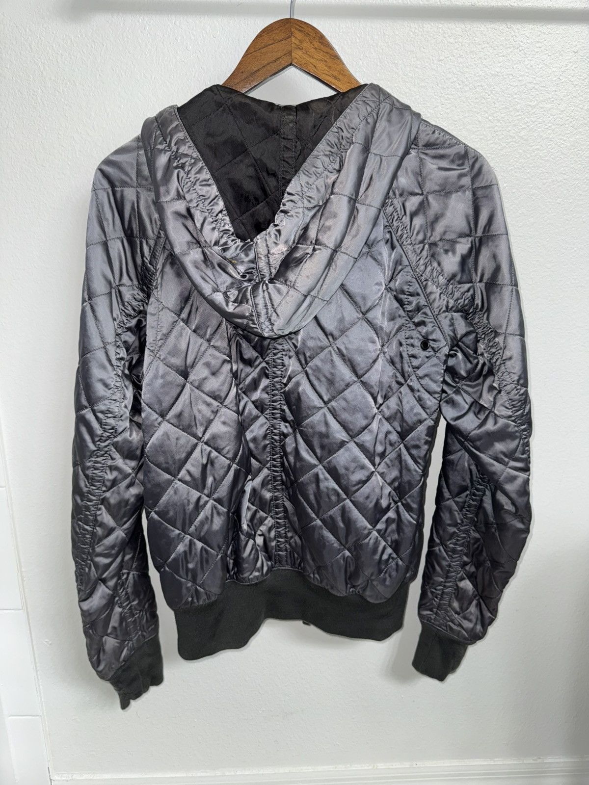 Prada Prada Prada Nylon Quilted Pocket Navy Zip Up / Bomber Size US M / EU 48-50 / 2 - 4 Thumbnail