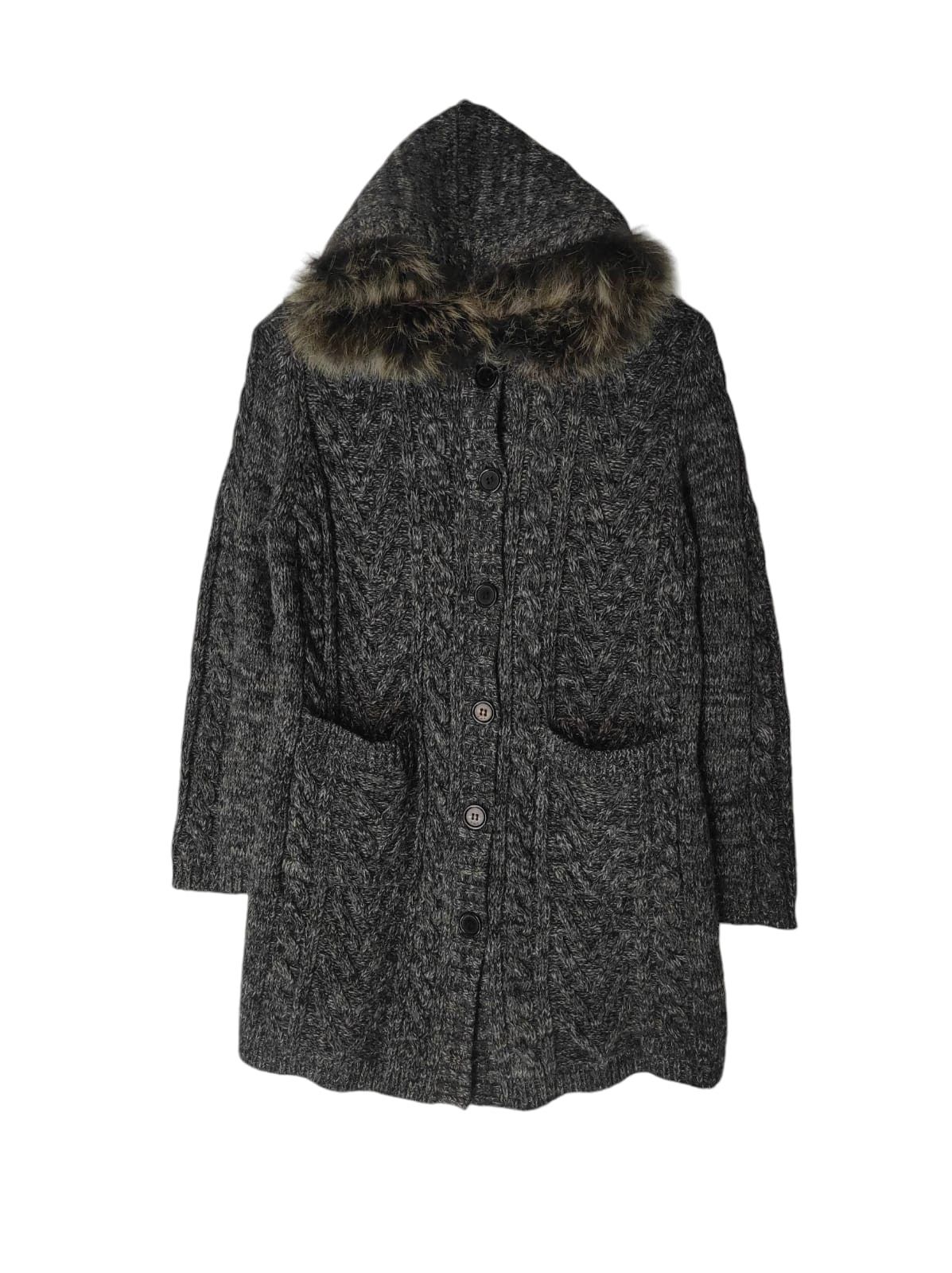 If Six Was Nine Flamingo Knit Fur Raccon Hoodie IfSixWasNine LGB style Size M / US 6-8 / IT 42-44 - 1 Thumbnail