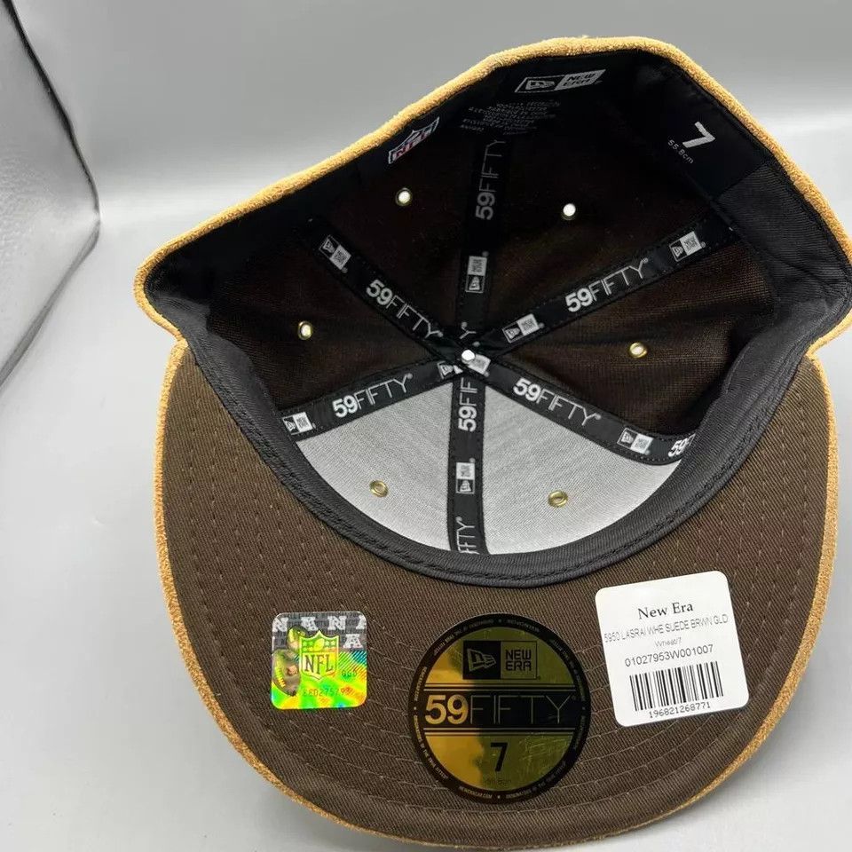 New Era Las Vegas Raiders Hat Men 7 Suede 59Fifty New Era Fitted Size ONE SIZE - 5 Thumbnail