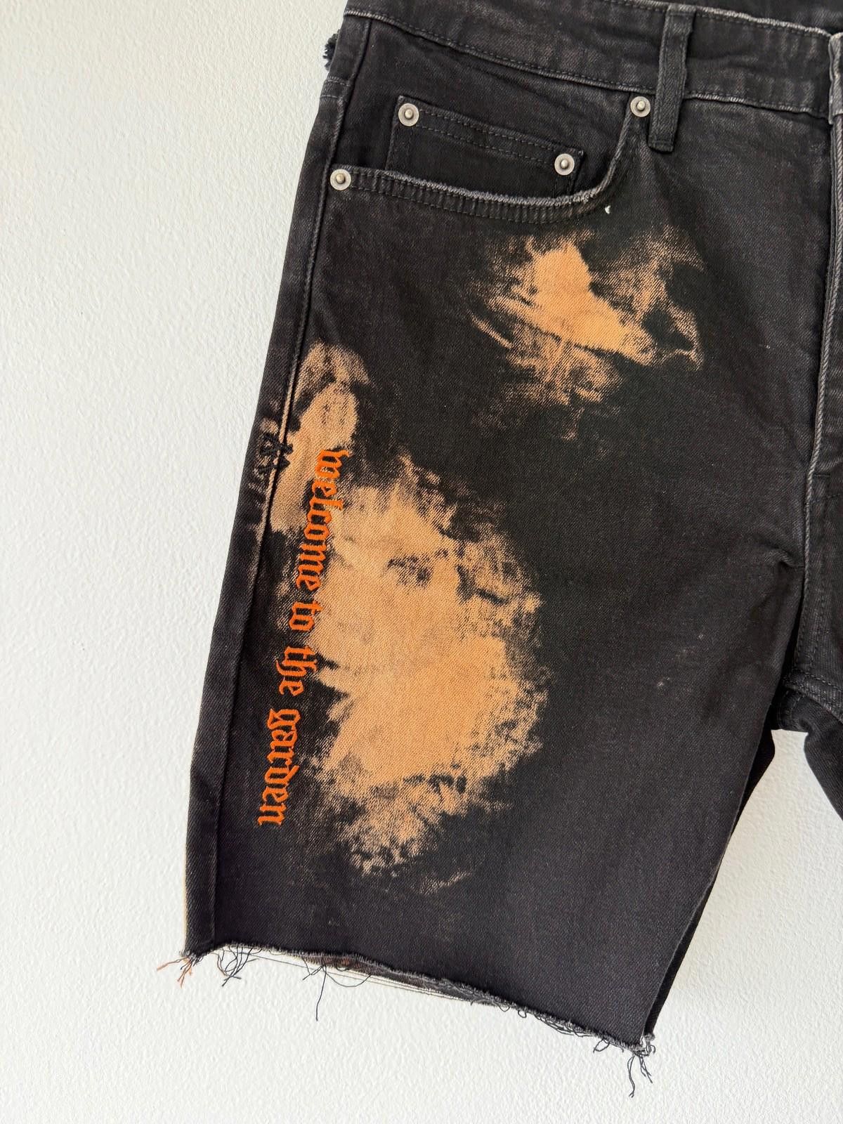 Ksubi new Ksubi mens denim shorts chopper hellfire black orange 32 Size US 32 / EU 48 - 4 Thumbnail