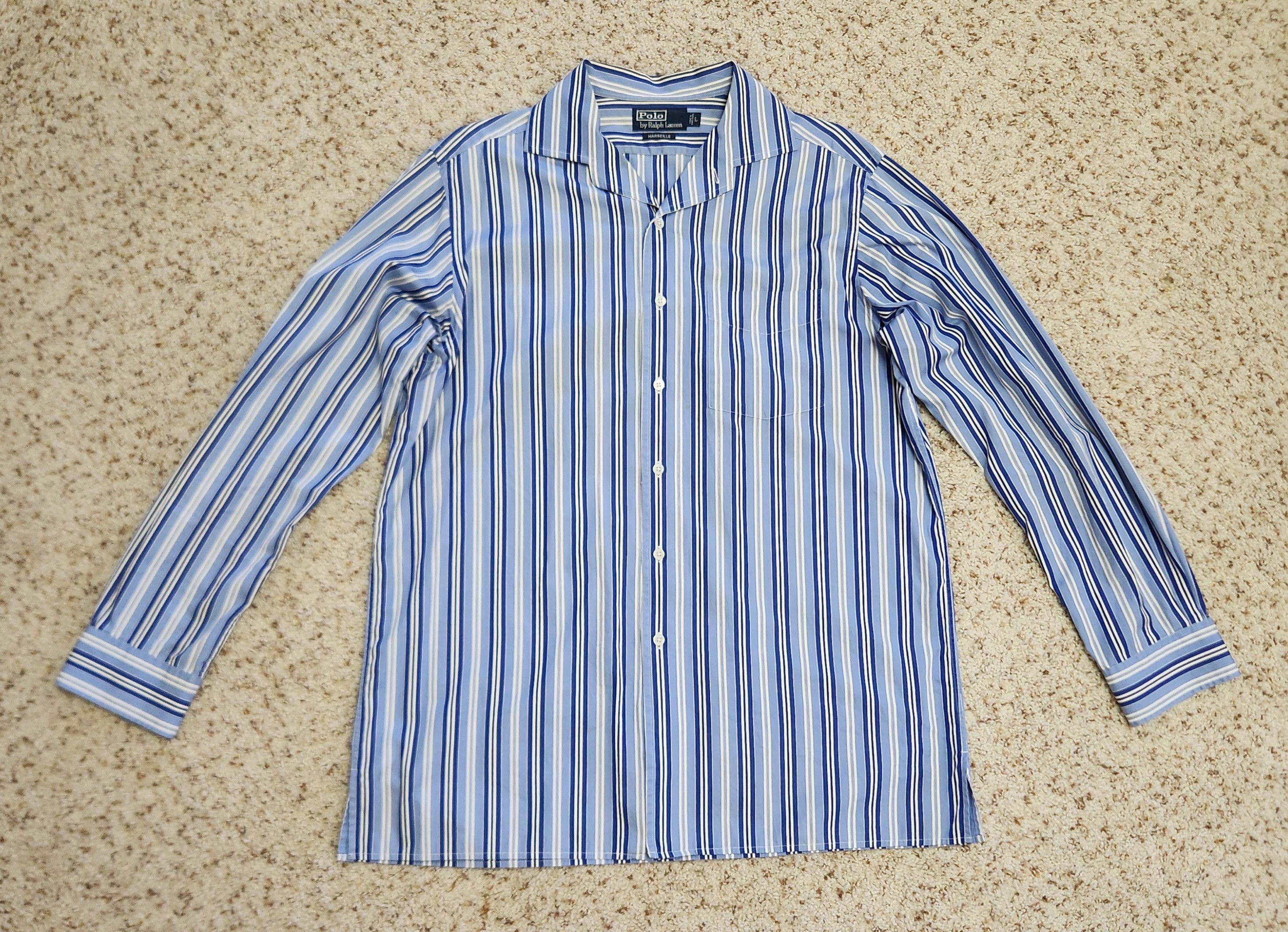 Polo Ralph Lauren Polo striped shirt L men's cotton stripe Ralph Lauren Size US L / EU 52-54 / 3 - 6 Thumbnail