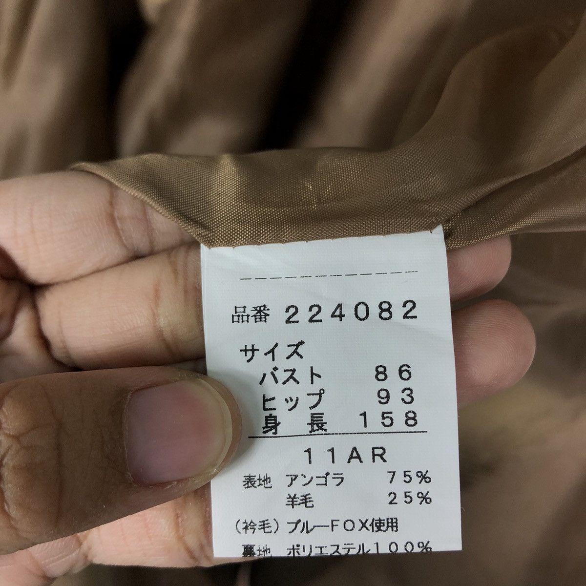 Japanese Brand 🔥Vintage Long Jacket Wool Cashmere Antraci Mink Fur Collar Size US M / EU 48-50 / 2 - 17 Thumbnail