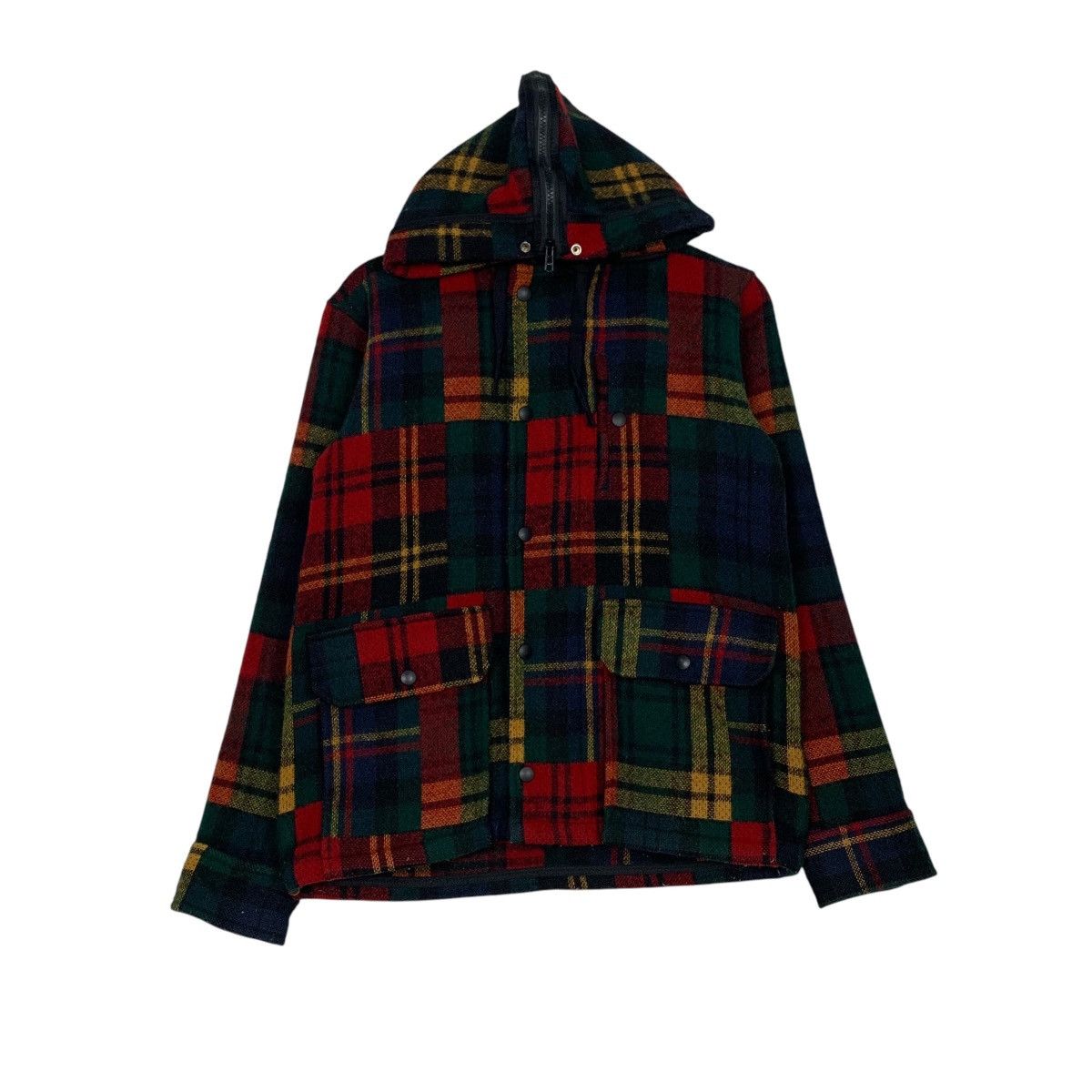 Johnson Woolen Mills Vintage 80s JOHNSON WOOLEN MILLS Plaid Wool Jacket 2704-C121 Size US M / EU 48-50 / 2 - 1 Thumbnail