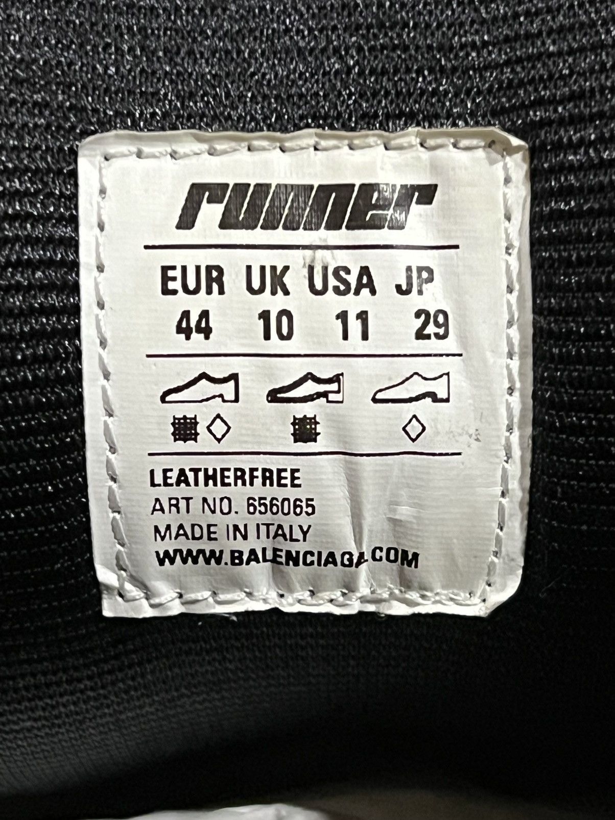 Balenciaga Balenciaga Runner “Triple Black” Made in Italy Size US 11 / EU 44 - 15 Thumbnail