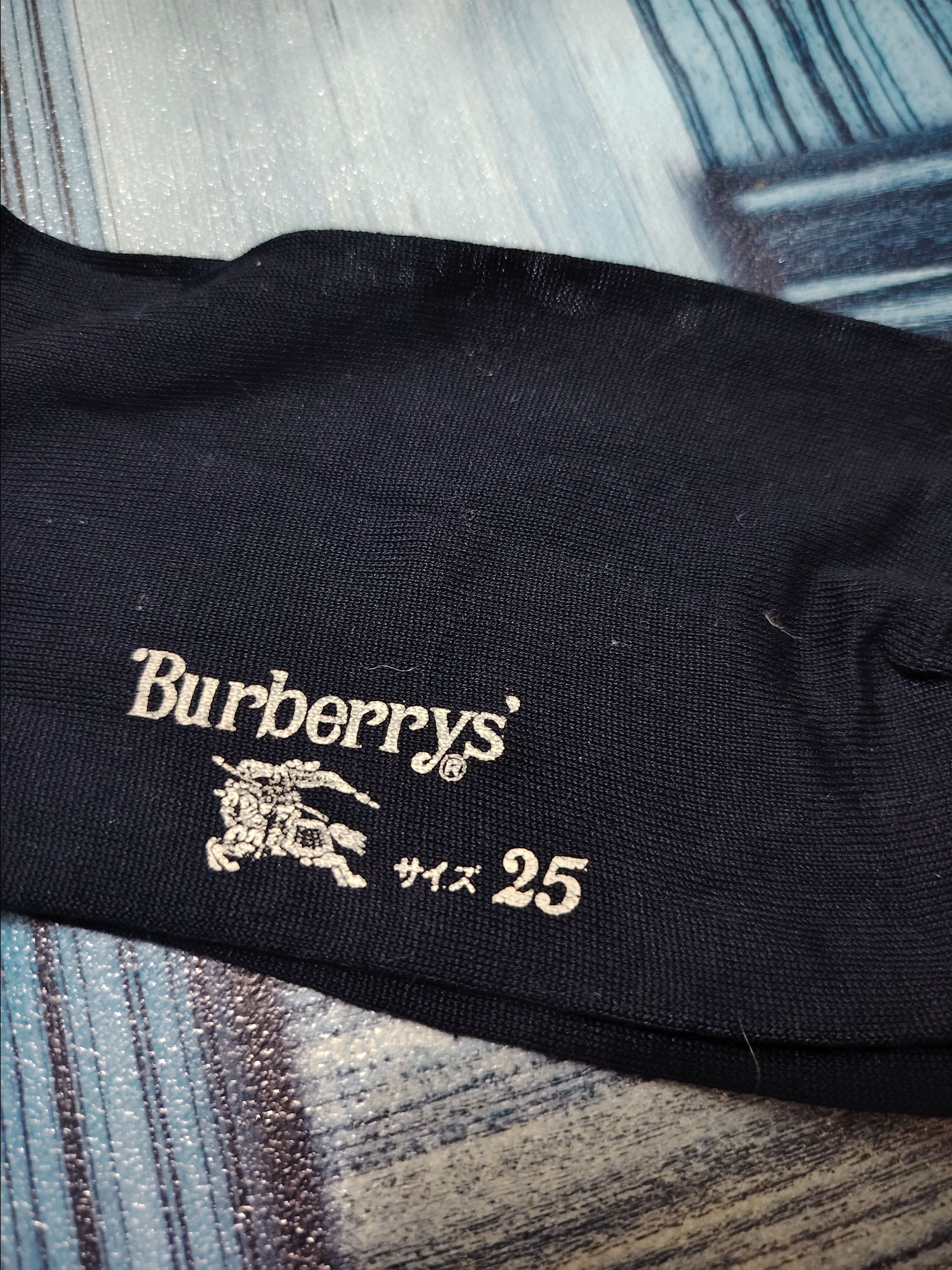 Burberry Burberrys soft socks dark blue Size ONE SIZE - 6 Thumbnail