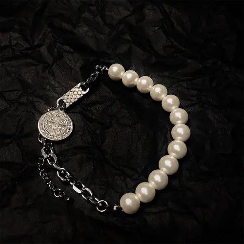 VIBE Stylish Adjustable Pearl Chain Bracelet Size ONE SIZE - 5 Thumbnail