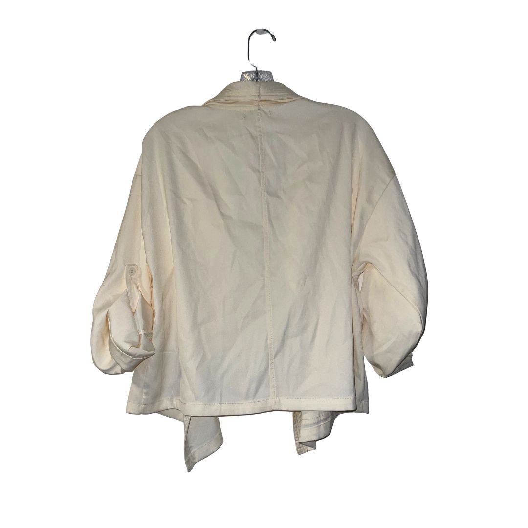 Other NWT Max Studio Drape Open Front Jacket Blouse Ruched Sleeves Size M / US 6-8 / IT 42-44 - 3 Thumbnail