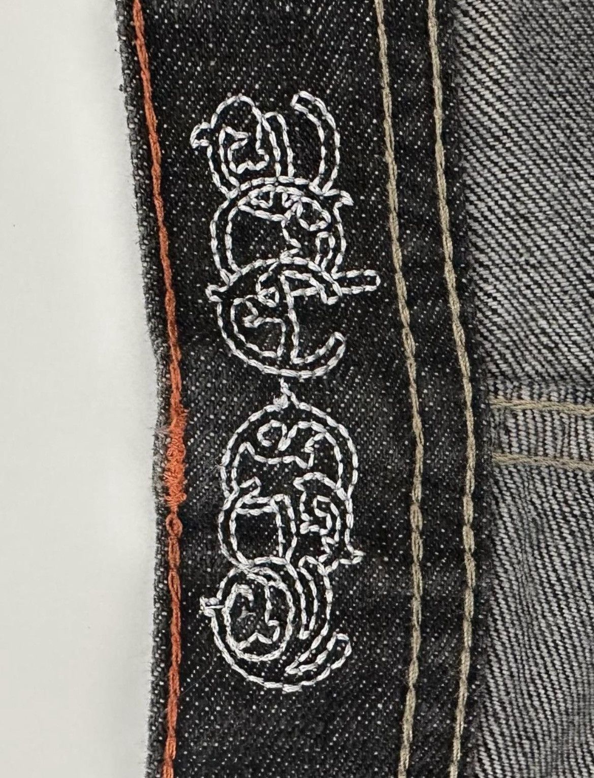Vintage Red Ape Baggy Y2K Embroidered Jeans (42x26) Size US 42 / EU 58 - 4 Thumbnail