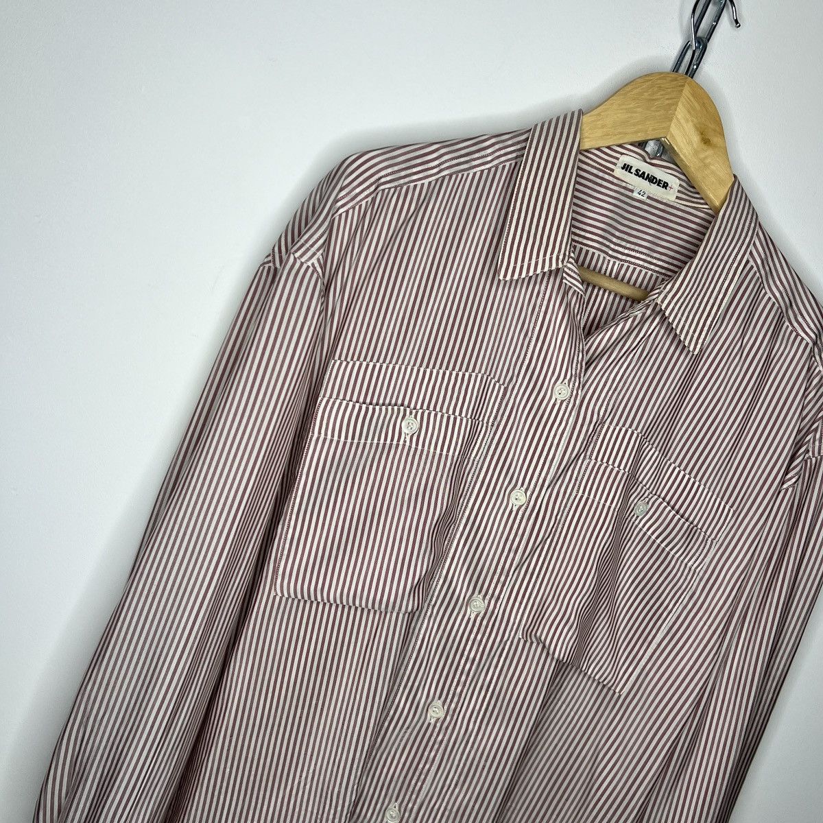 Jil Sander Vintage 90s Jil Sander Silk Shirt Button Up Size M / US 6-8 / IT 42-44 - 4 Thumbnail