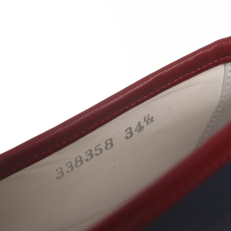 Gucci Gucci Round Toe Metal Buckle Loafers - Size US 5 / EU 37 - 1 Thumbnail