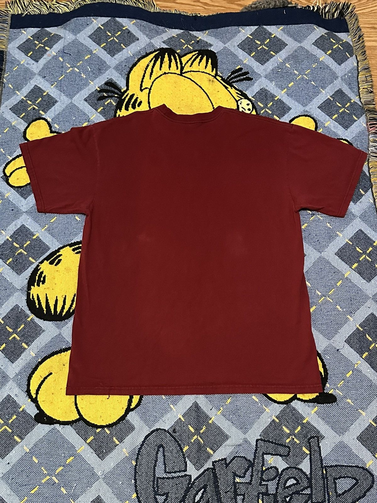 Nike Vintage Y2K Nike Red Mini Swoosh Heavy Weight T-Shirt Size US XL / EU 56 / 4 - 3 Thumbnail