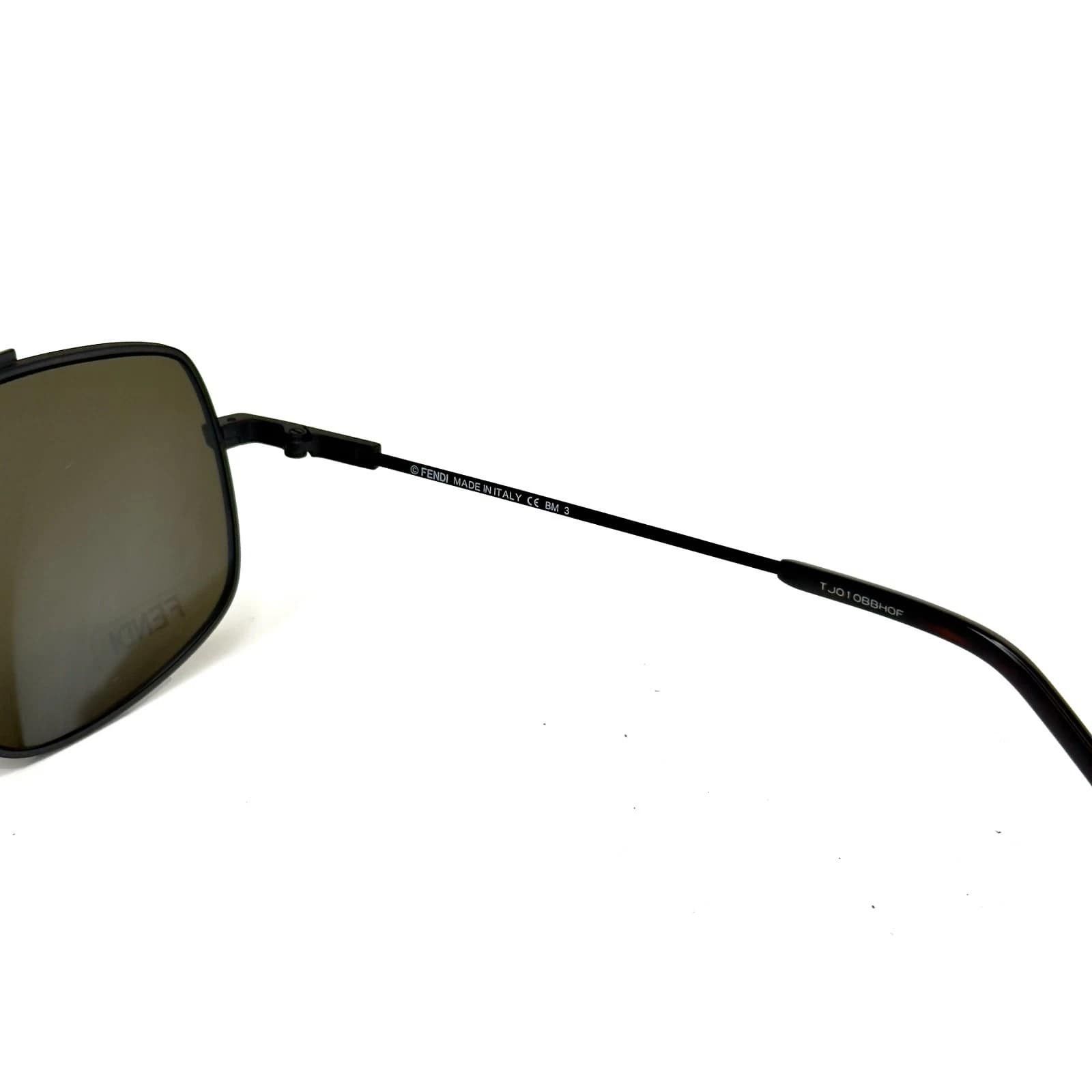 Fendi FENDI AIR FFM0007S 0007 Dark Brown Aviator Sunglasses Men Size ONE SIZE - 3 Thumbnail