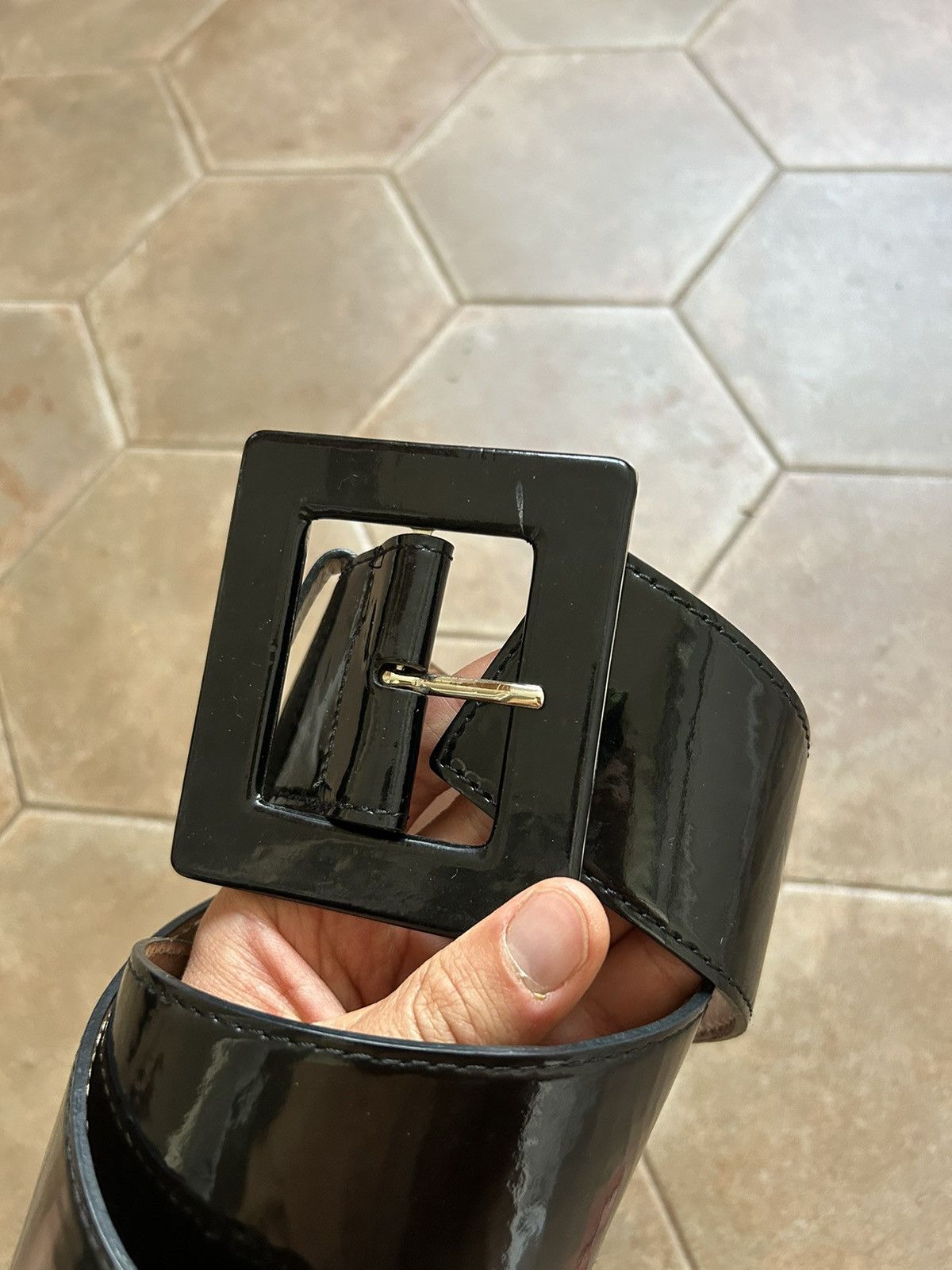 Designer × Dolce & Gabbana DOLCE GABBANA LEATHER BELT Size ONE SIZE - 2 Thumbnail