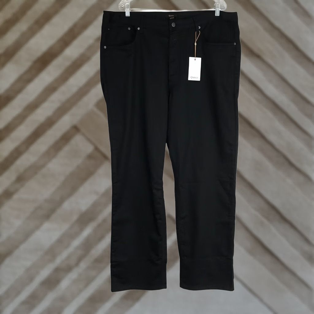 Quince Quince Mens Black Straight Leg Casual Pants 42x32 NWT Size US 42 / EU 58 - 1 Thumbnail