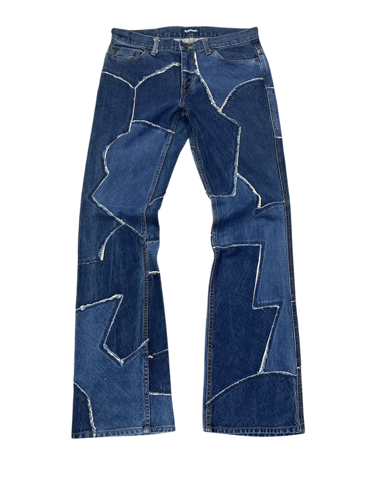 Hysteric Glamour Vintage Hysteric Glamour Patch Asymetrical Flare jeans Size US 32 / EU 48 - 1 Thumbnail