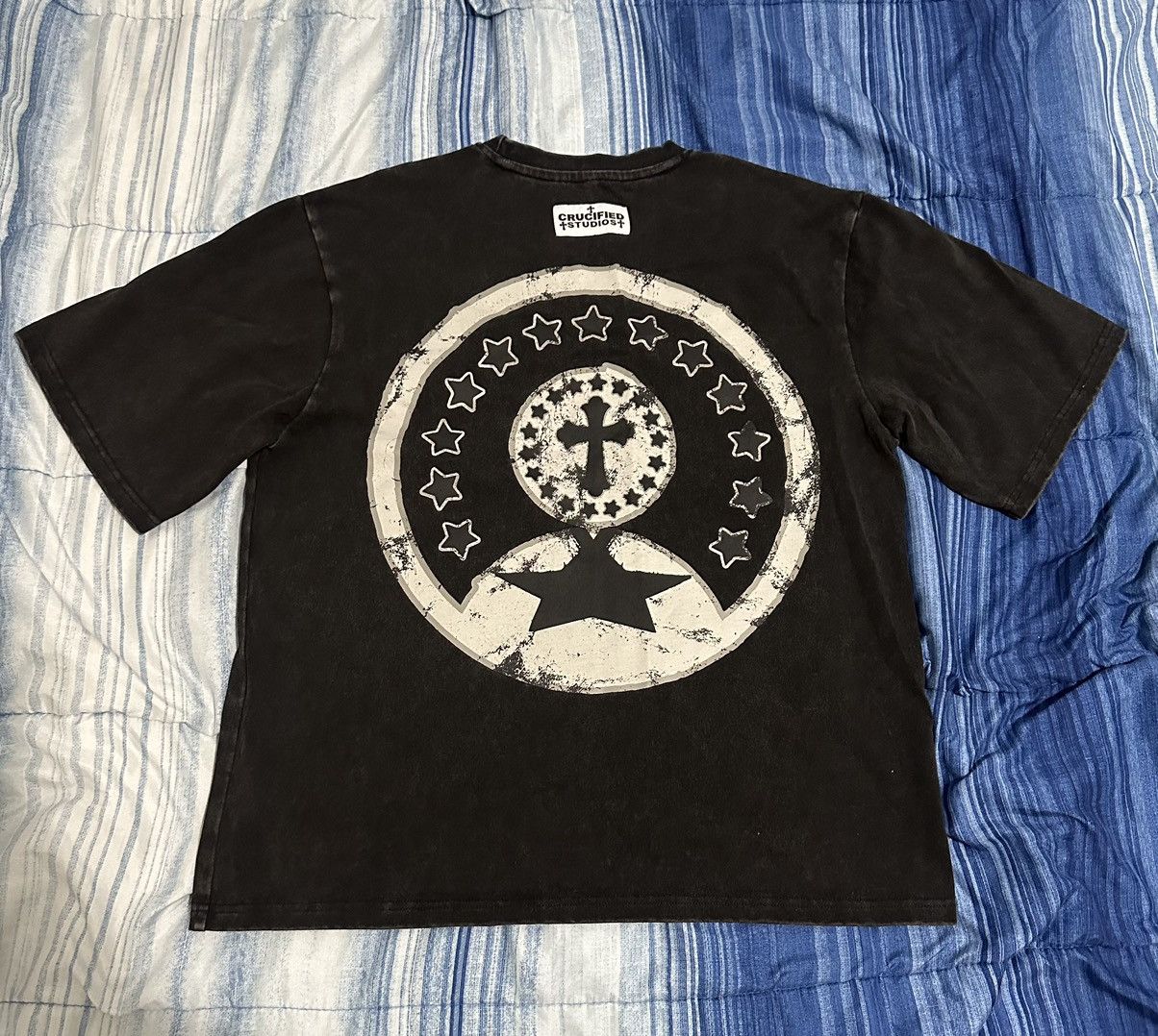 Other Crucified Studios Smoke Black Sunray oversized box fit shirt Size US S / EU 44-46 / 1 - 4 Thumbnail