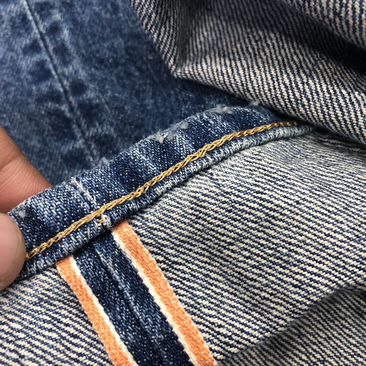 Edwin Edwin 505 Ragged Selvedge Regular Denim Jeans Size US 30 / EU 46 - 10 Thumbnail