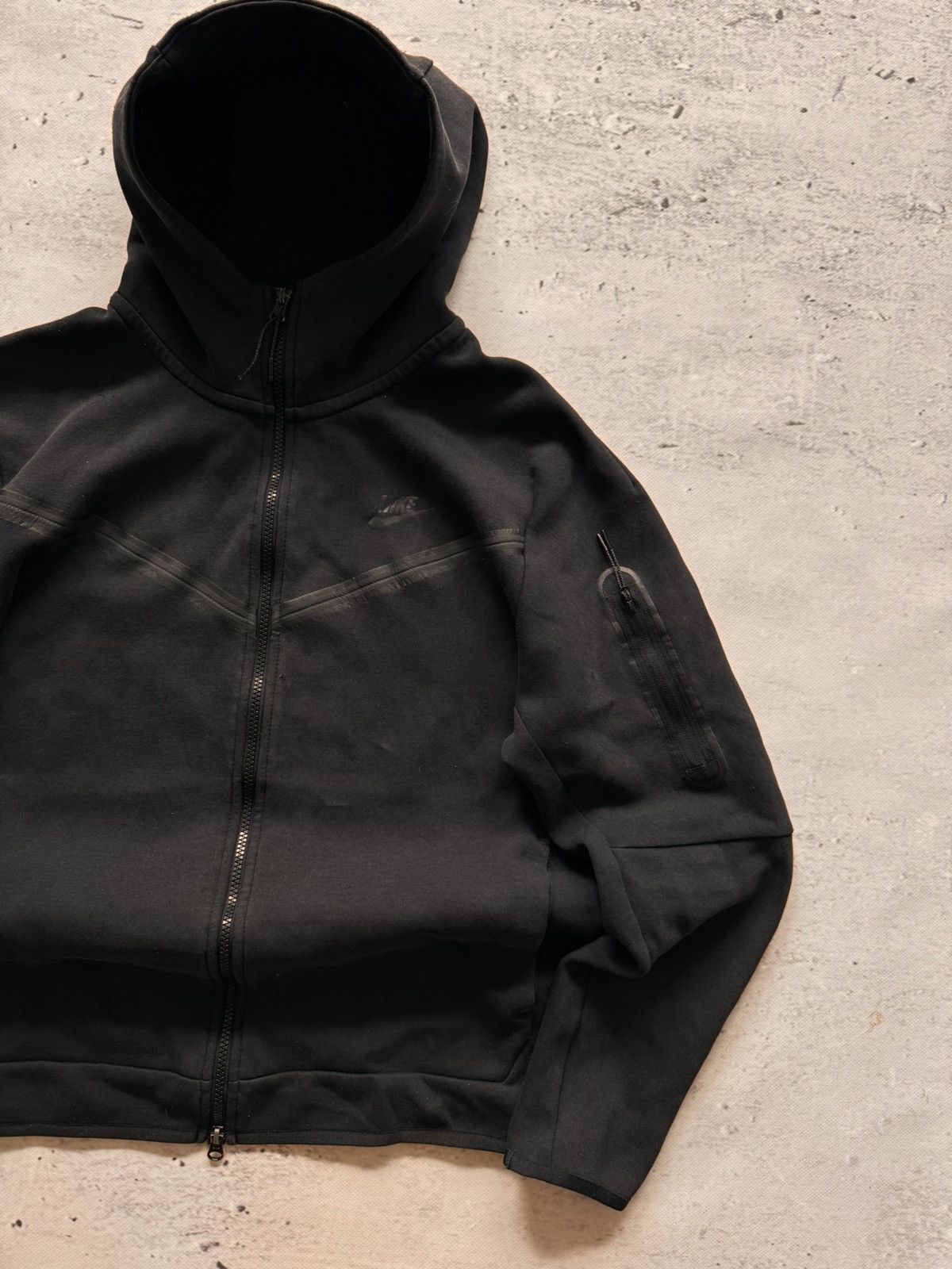 Nike × Vintage NIKE TECH FLEECE VINTAGE BASIC LOGO OVERSIZE BOXY ZIP HOODIE Size US L / EU 52-54 / 3 - 3 Thumbnail