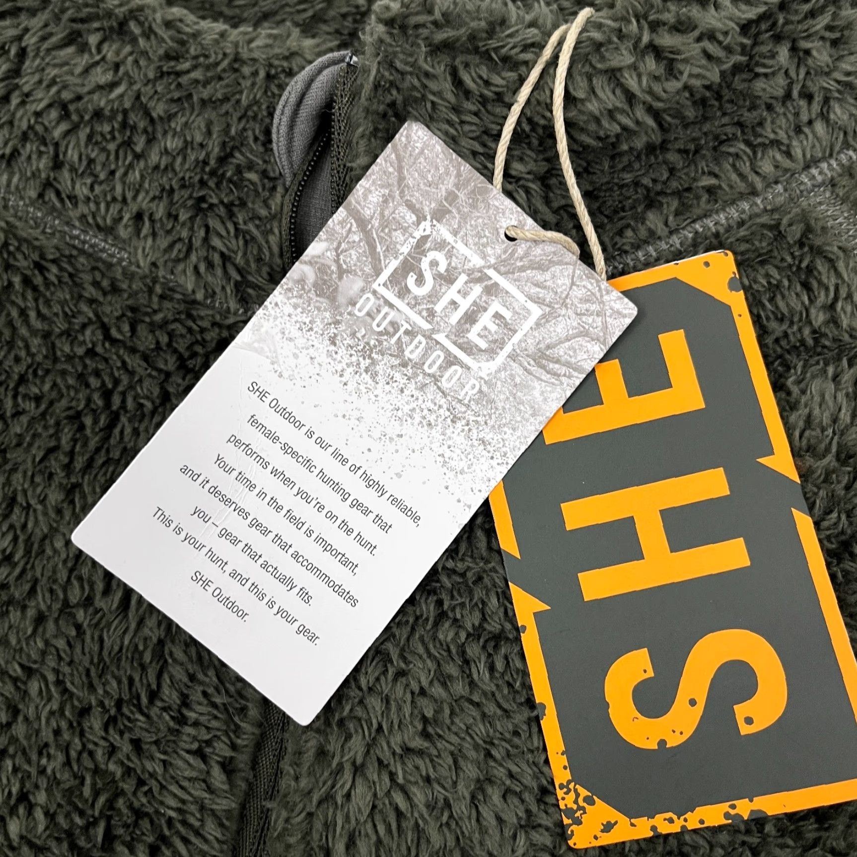 Layer 8 SHE Outdoor Sherpa Jacket Womens L Black Ink Gray Base Layer Hunting Outdoor NEW Jacket Size M / US 6-8 / IT 42-44 - 2 Thumbnail