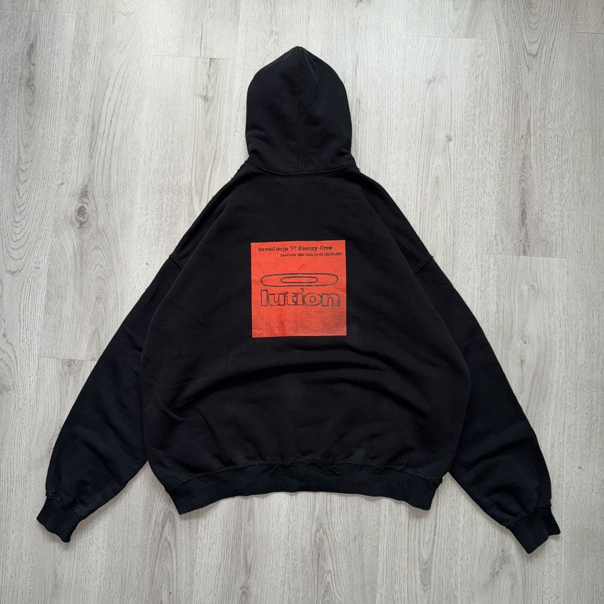 Misbhv MISBHV Black Rave Oversized Fit Hoodie Size US L / EU 52-54 / 3 - 2 Thumbnail