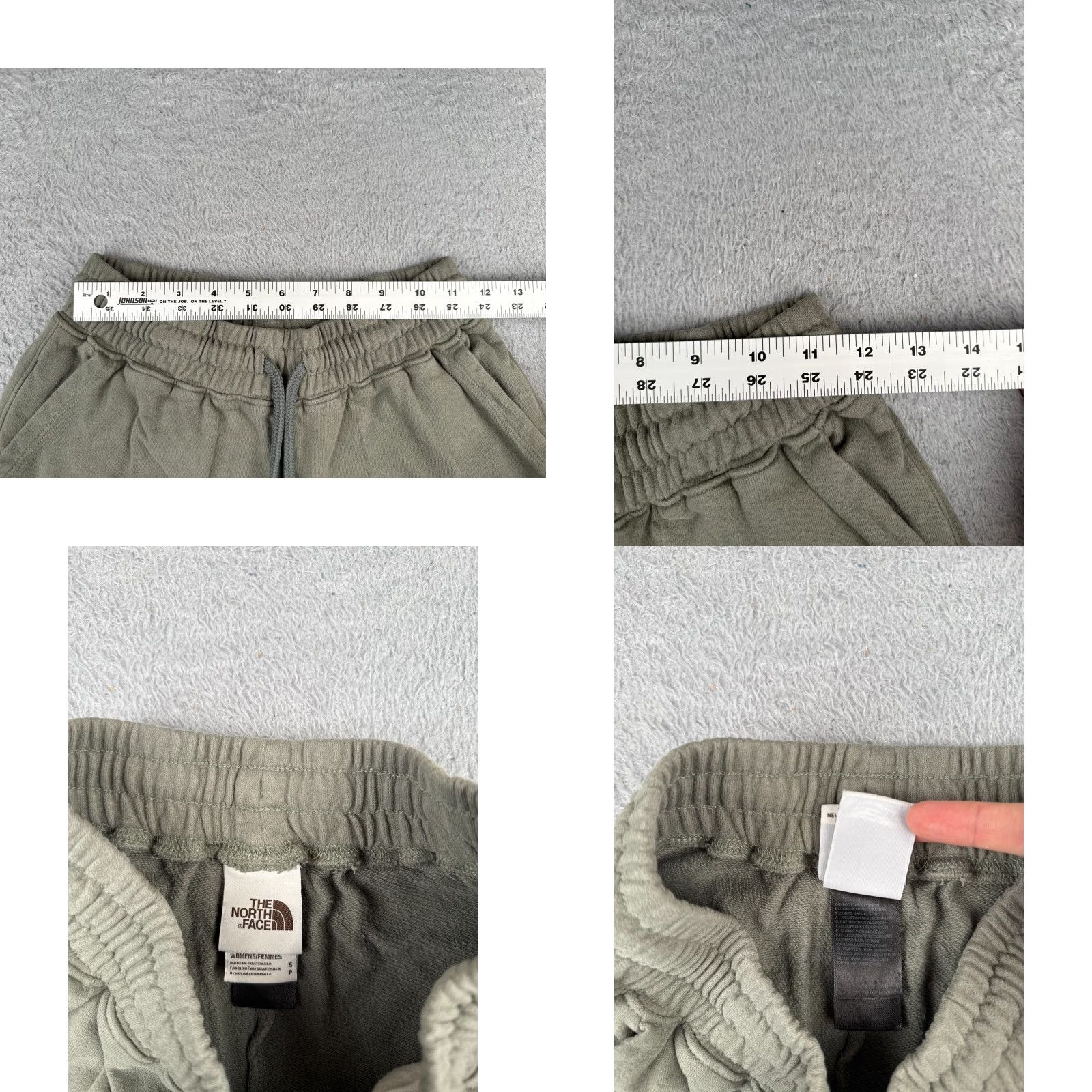 The North Face The North Face Shorts Women Small Green Cotton Blend Elastic Waist French Terry Womens Size 28" / US 6 / IT 42 - 8 Thumbnail