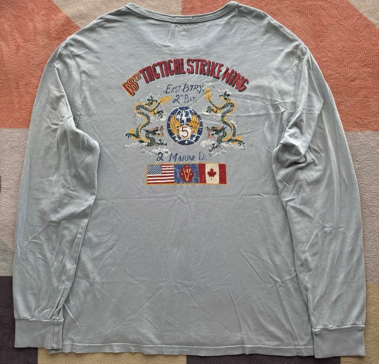 Polo Ralph Lauren Ralph Lauren Polo RL Military Long Sleeve Tee K22 Size US L / EU 52-54 / 3 - 1 Thumbnail