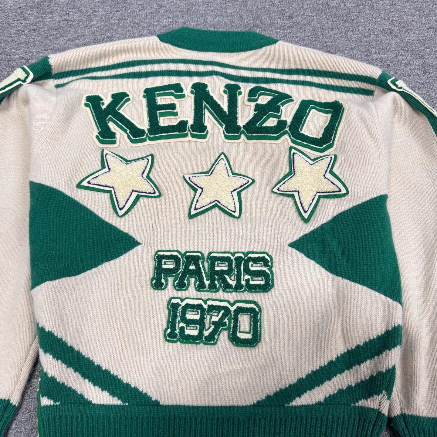 Kenzo Kenzo Baseball Style Merino Wool Knit Sweater S 99 New Size US S / EU 44-46 / 1 - 7 Thumbnail