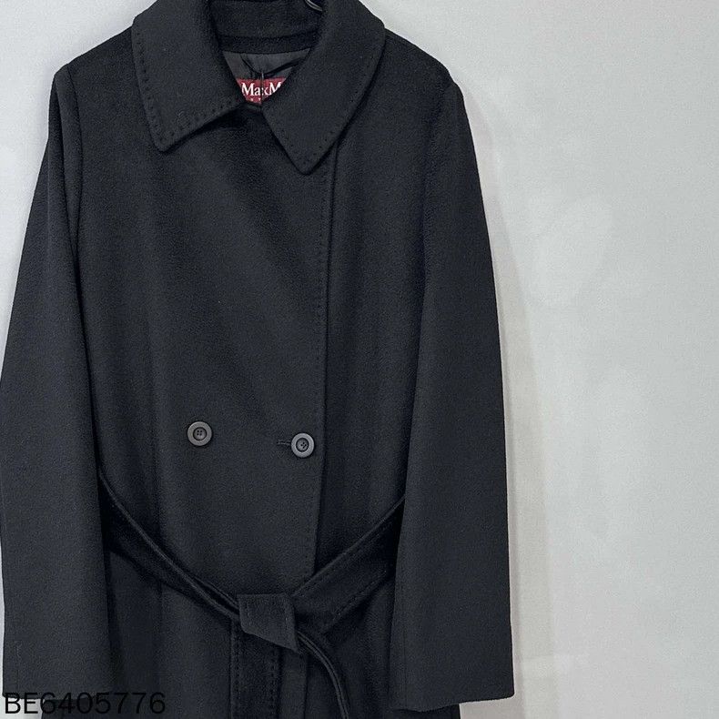 Max Mara Max Mara Black Long Wool Coat Size M / US 6-8 / IT 42-44 - 3 Thumbnail