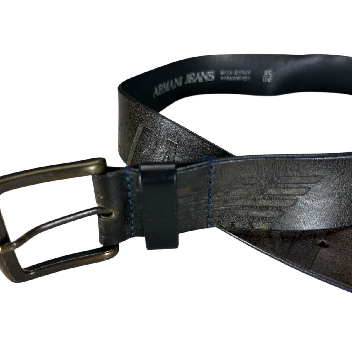 Armani ARMANI JEANS ITALY LEATHER BELT Size ONE SIZE - 6 Thumbnail