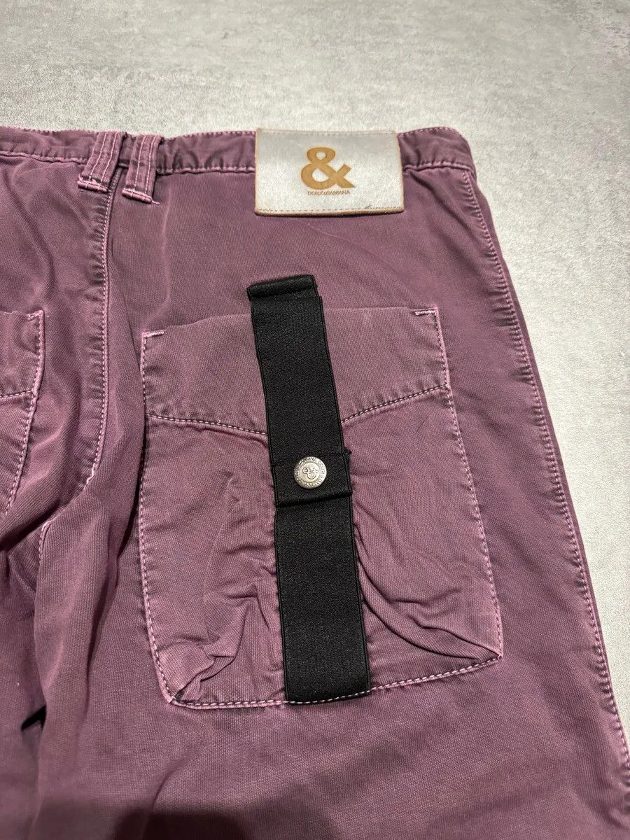 Dolce & Gabbana AW2003 Dolce & Gabbana Purple Bondage Relaxed Spectrum Pants Size US 33 - 7 Thumbnail