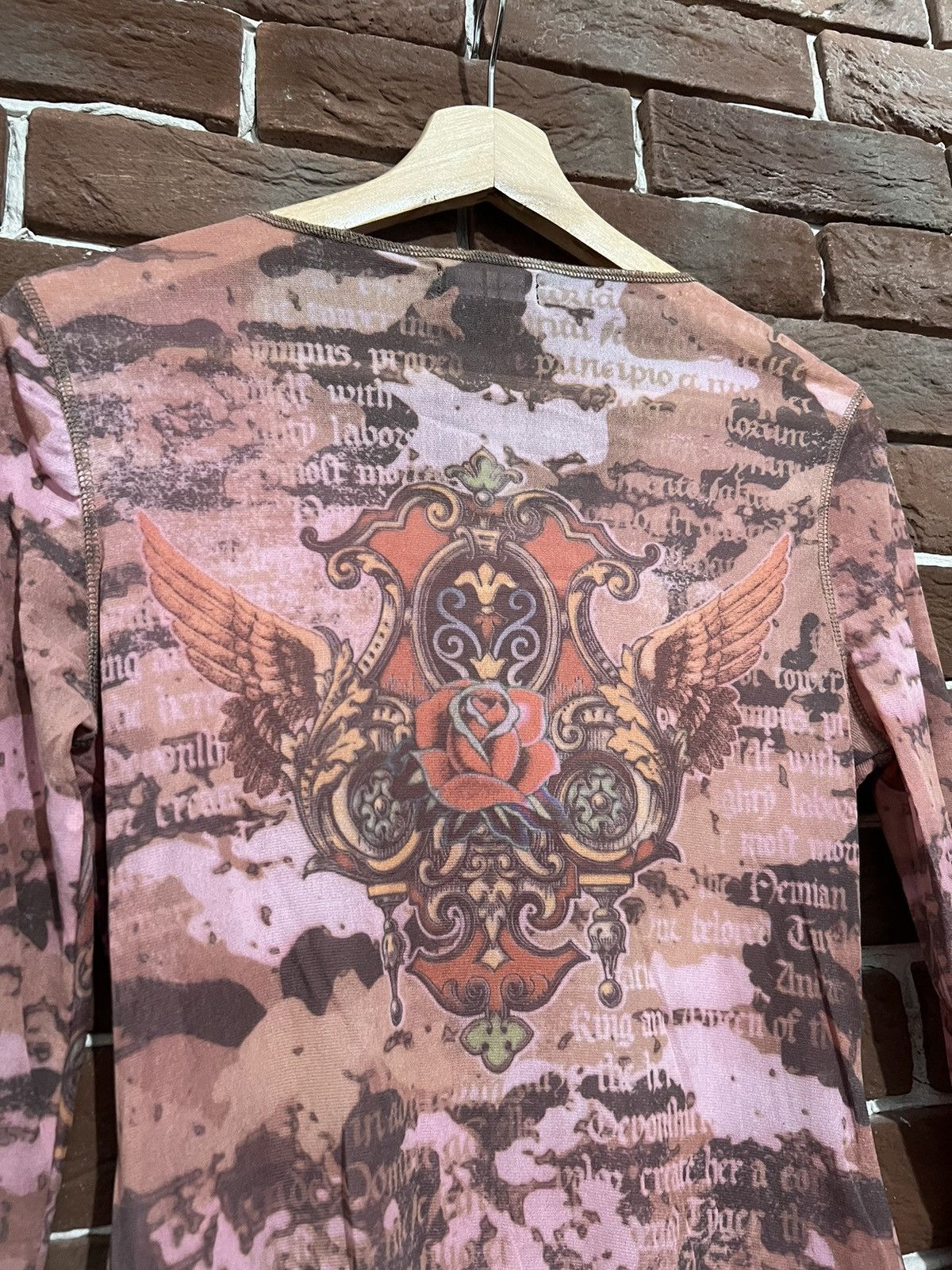 Jean Paul Gaultier Rare Vintage Poem Words Y2K Mesh top like jean paul Gaultier Size M / US 6-8 / IT 42-44 - 4 Thumbnail