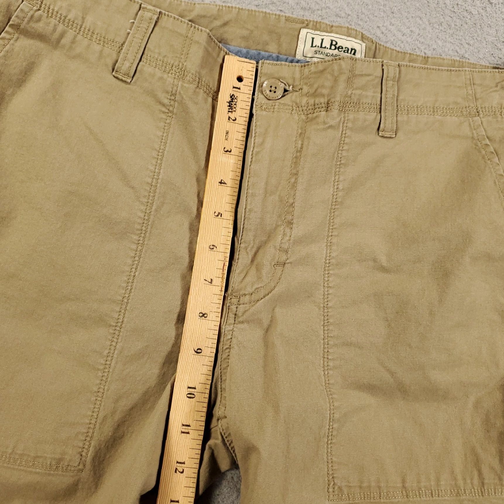 Vintage LL Bean Mens Pants 36x30 Double Knee Brown Lightweight Stretch Chino Casual Travel Workwear Vintage No Size US 36 / EU 52 - 3 Thumbnail