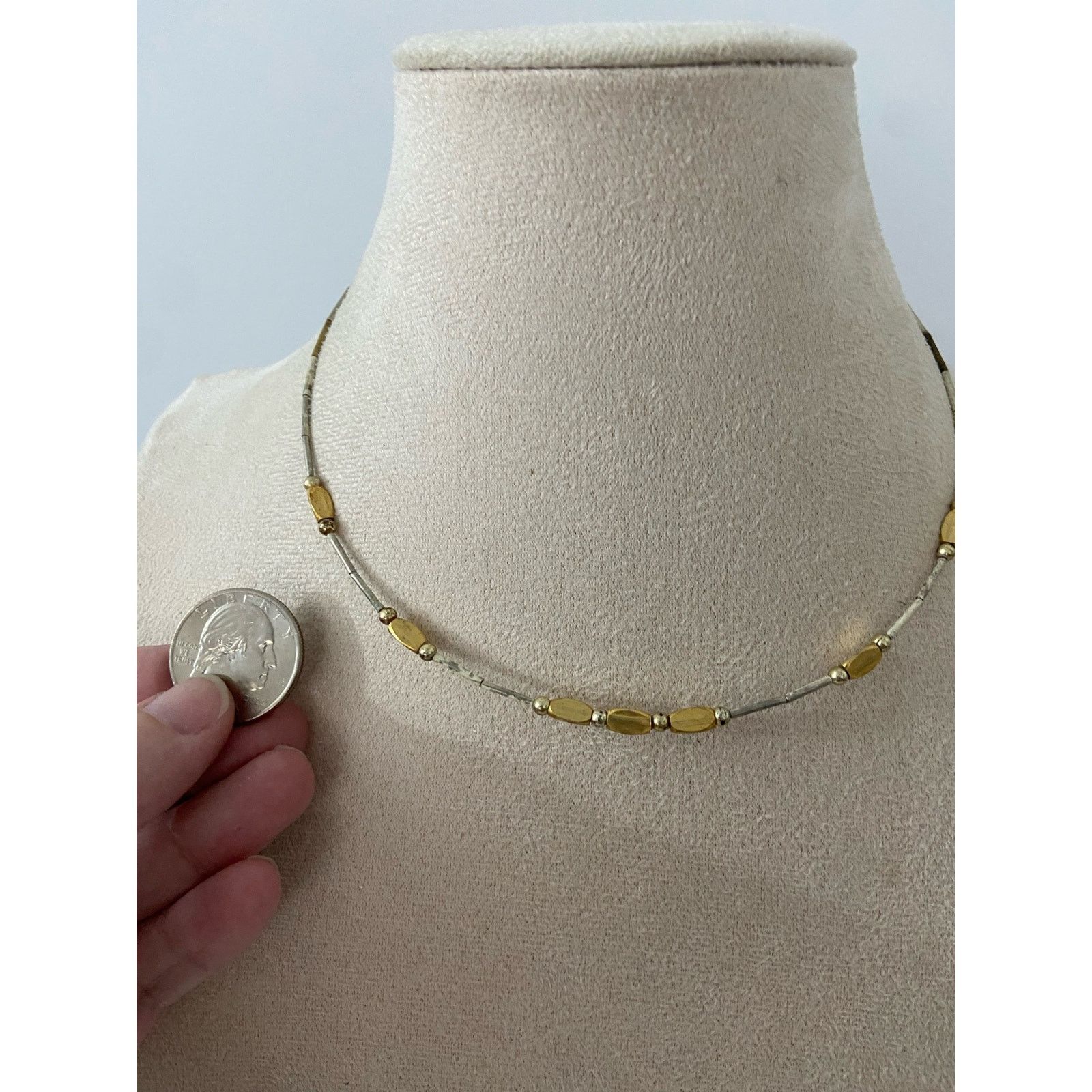 Other Pretty bright pink beaded layered necklace gold tone Size ONE SIZE - 2 Thumbnail