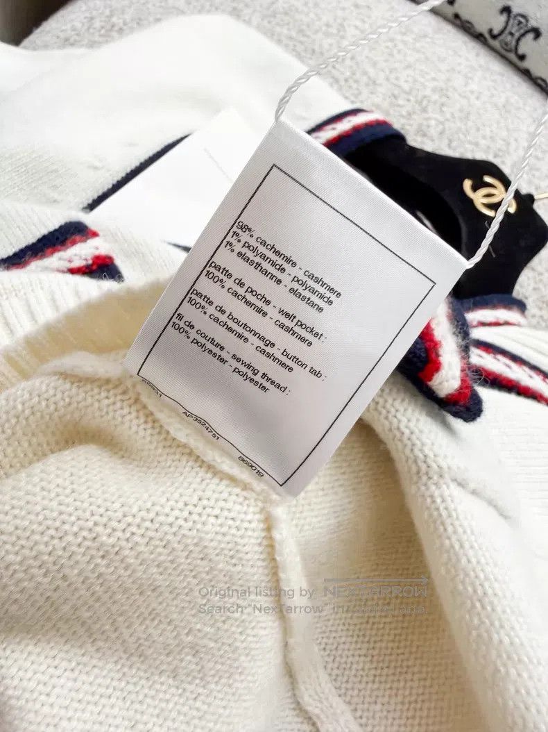 Chanel Chanel Red and blue striped rolled edge silhouette loose c Size XXS / US 00 / IT 34 - 7 Thumbnail