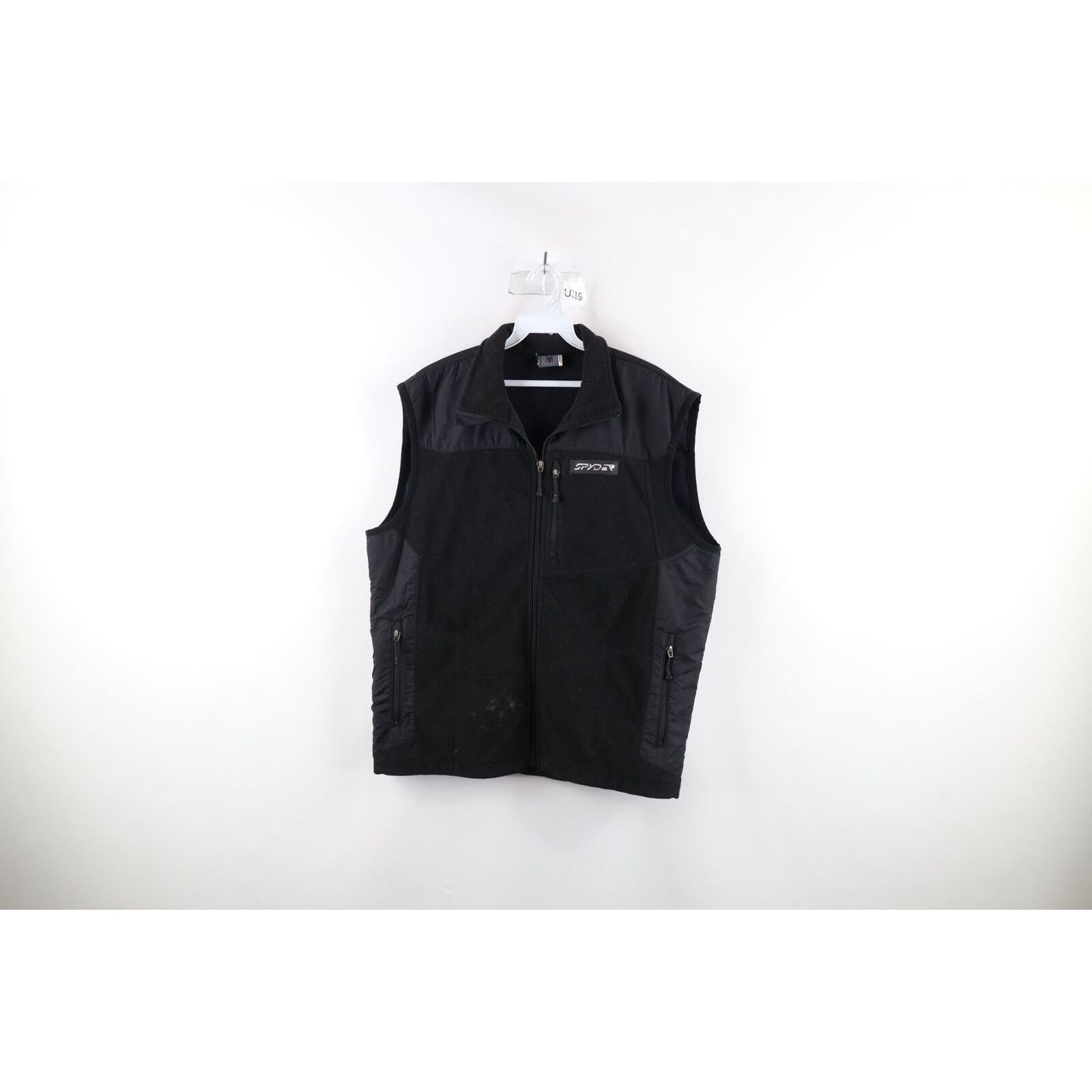Spyder × Vintage Vintage 90s Spyder Distressed Spell Out Fleece Vest Jacket Size US M / EU 48-50 / 2 - 1 Thumbnail
